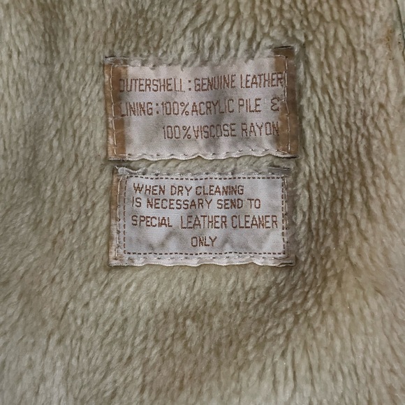 Martini Cognac Brown Leather Jacket with Removable Faux Fur Lining - Picture 7 of 15